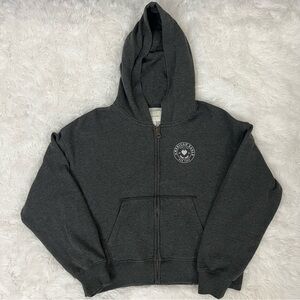 American Eagle Women’s Gray Zip-Up Hoodie